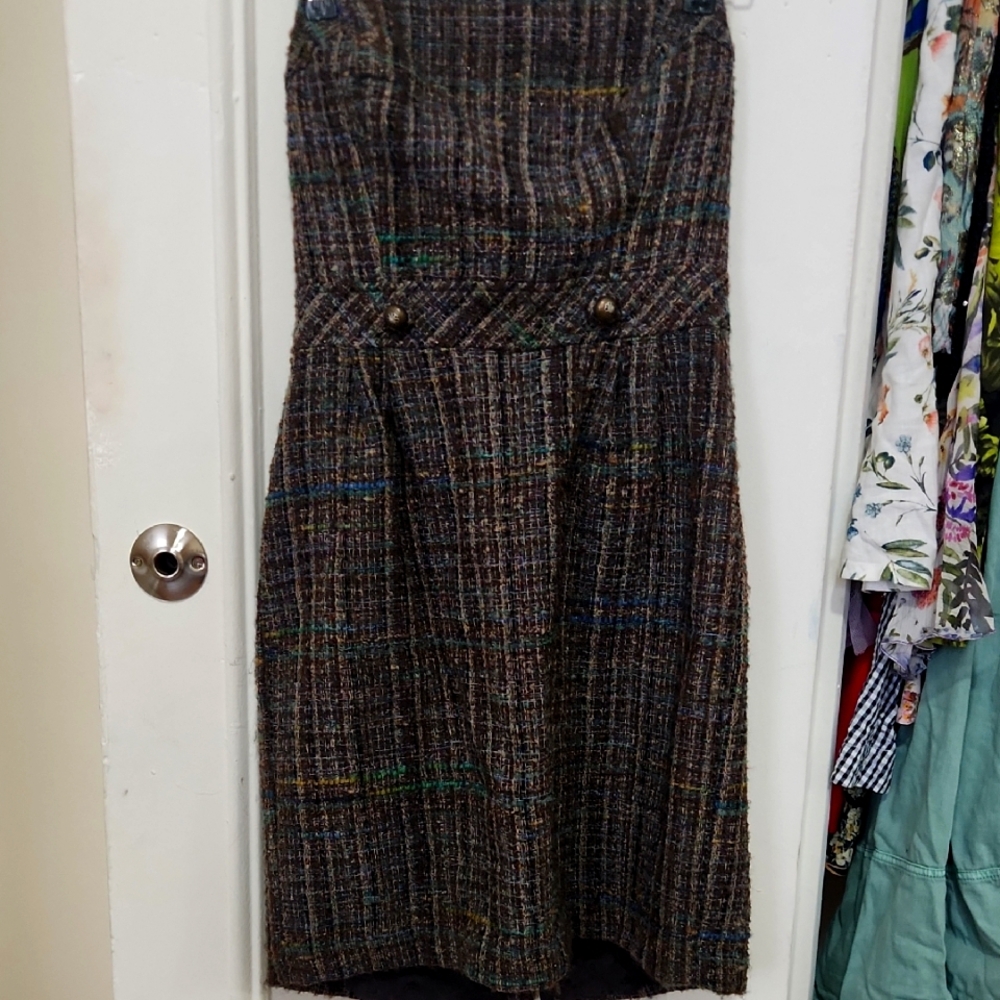 Chic Plaid Strapless Dress
